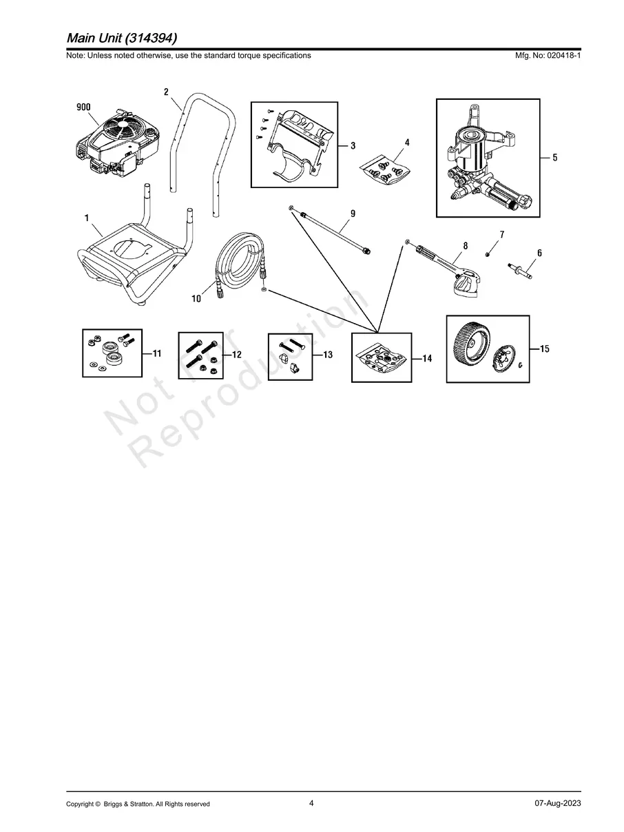 BRIGGS AND STRATTON, 020418-1, IPL.4